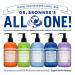 Dr. Bronner's Organic Sugar Soap Variety Pack (12 oz) - Lavender, Peppermint, Tea Tree & Lemongrass - 4-in-1 Soap for Hands, Body, Face & Hair - Organic Oils, Sugar & Shikakai Powder - Cleanses, Moisturizes & Nourishes - Buy Online on GoSupps.com