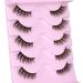 Newcally Natural Cat Eye Half False Eyelashes - 5 Pairs B05 - Buy Online on GoSupps.com