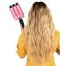 Beauty Babe Waves 3 Barrel Curling Iron Hair Waver 1.25 Inch - Pink Jumbo Ceramic Wand for Perfect Beach Waves - Buy Online on GoSupps.com