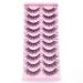 IFLOVEDEKD Handmade 3D Wispy Fake Eyelashes - 10 Pairs | Natural Look, Reusable, Short Mink Lashes with Clear Band for Fluffy Fashion Statement - Buy Online on GoSupps.com