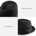 AKIO&AQUIRAX Australian Wool Fedora Hat - Classic Felt Vintage Style - Buy Online on GoSupps.com