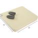 KEO ST. Needle Felting Pad - 100% New Zealand Wool Mat for Precision Felting | Natural Cream Color 10x8x1 | Includes 2 Handmade Leather Finger Guards - Buy Online on GoSupps.com