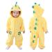 Doladola Unisex Kid's&Toddler's Costume Outfit Baby Boys Girls Flannel Animal Hooded Rompers Jumpsuit 0-3 Months Yellow Shark