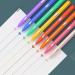 AECHY 8PCS Colored Curve Pens - Dual Tip Highlighter Pen Set with 5 Curve Shapes, 8 Colors - Ideal for Kids Journaling & Note Taking - Buy Online on GoSupps.com