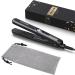Wavytalk mini straightener for short hair ceramic mini hair straightener. Black