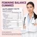 Feminine Balance Probiotic Gummies for Women Support Vaginal Health pH Balance Freshness & Digestive Health with Pineapple Slippery Elm Cranberry D-Mannose Sugar-Free Pineapple Flavor - Buy Online on GoSupps.com