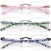 VVDQELLA 3-Pack Blue Light Filter Reading Glasses - Computer & Gaming Glasses | UV Protection | 1.0x Magnification - Buy Online on GoSupps.com