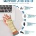 Actesso Tri-Weave Wrist Support Splint Brace - Beige Medium Right Hand - for Carpal Tunnel, Fractures, Sprains, and Joint Pain - Pack of 1 - M Size - Buy Online on GoSupps.com