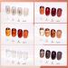 Buy Gellen Jelly Gel Nail Polish Kit - Translucent Sheer Amber & Brown Glitter for Trendy DIY Home Salon Nail Art - Buy Online on GoSupps.com