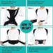 Breathable Back Brace Posture Corrector for Women and Men Back Straightener Hunchback Correction Lumbar Support Shoulder Neck Posture Support for Improve Back Posture Black M Black M - Buy Online on GoSupps.com