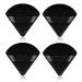 Sibba 4 Pieces Triangle Powder Puffs Face Cosmetic Powder Puff Washable Reusable Soft Plush Powder Sponge Makeup Foundation Sponge for Face Body Loose Powder Wet Dry Makeup Tool 4Pcs Black