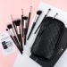 DUcare 10Pcs Travel Makeup Brush Set with Case - Premium Synthetic Kabuki Brushes for Foundation, Blending, and More - Women's Gift Set with Bag - Black - Buy Online on GoSupps.com