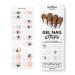 MOYOU LONDON Semi-Cured UV Gel Strips - 20 Pieces - Gel Nail Foils UV Curing for Salon Quality Manicure - Think Mcfly