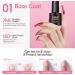 PEACECOLOR Gel Top Coat and Base Coat Set with Matte Top Coat Soak-Off Gel Nail Polish Matte Shine Finish Long Lasting Nail Art Manicure Pedicure for Salon & Home Use Clear - Buy Online on GoSupps.com