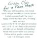 Green Clay Powder for Face Mask Hair & Body - Detox & Purify - 100% Naturel 250g - Excellent pour le visage et les cheveux le traitement des spots le body wrap la d tox bath le soak et le - Buy Online on GoSupps.com