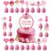25 Pcs Mothers Day Cake Toppers for Mom Mothers Day Cake Decorations Mothers Day Cupcake Toppers for Mama Style 1