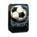 Lipstick Case Leather Lip Gloss Lipstick Organizer with Mirror Mini Lipstick Holder Bag Abstract Style Football R929x6jcdv