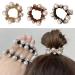 Pearl Hair Scrunchies Elastic Hair pes Ponytail Holder Scrunchies Tightening Hair Hair Accessories for Women and Girls Daily Life
