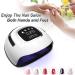 LKE UV Nail Lamp 220W | 4 Timers | Gel Nail Dryer for Gel Polish Kit | Professional Nail Art Tools | Automatic Sensor | Black - Buy Online on GoSupps.com
