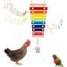 Allazon 5-Piece Chicken Toy Set: Natural Wood Swing Vegetable Skewers & Xylophone for Happy Hens - Perfect for Chicks! - Buy Online on GoSupps.com