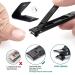 VOGARB Portable Nail Clippers for Thick Nails - Ultra Slim Folding Design with Safety Lock and File - Double Head Curved Trimmer for Toenail and Fingernail - Wide Jaw Opening Cutter (Black) - Buy Online on GoSupps.com