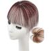 Clip in Fringe Clip in Bangs Neat Bangs Clip In Hair Extensions Hair Bangs Hair Bangs Clip On Real Hair On Headband Red-brown (Color : Red brown) - Buy Online on GoSupps.com