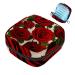 Portable women's binding-up bags menstrual cup pocket female menstrual pads bags for teenage girls tampons for the first period retro style red rose multicolored 02