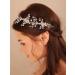 Deniferymakeup Silver Crystal Headband Rhinestone Hair Vine Rhinestone Hair Piece for Wedding Brides Bridesmaid - Buy Online on GoSupps.com