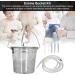 Jadeshay 2L Stainless Steel Coffee Inlet-Bucket Kit | EMER Inlet with Silicone Hose & Nozzle Tip | Home Brewing Essentials - Buy Online on GoSupps.com