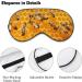 Honey Bees Hive Sleep Mask - Adjustable Blindfold for Sleeping & Travel - Men's and Women's Eye Cover for Nighttime Relaxation - Buy Online on GoSupps.com