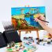 Transon Artist Detail Paint Brushes Set - 15pcs Miniature Painting Brushes with Case, Nylon Dark Brown - Buy Online on GoSupps.com