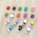 LIXBD 17pcs Round Metal Pacifier Clips | Durable Metal Holder Clips for Pacifiers & Dummies - International Shipping Available - Buy Online on GoSupps.com