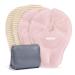 haakaa Hot & Cold Reusable Breast Therapy Pads-2pk (Blush) Nursing Pads for Breastfeeding Essentials, Improve Milk Flow, Relieve Engorgement, Mastitis & Plugged Ducts