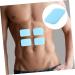 Fomiyes 30-Piece Leaf Gel Pads for Abdominal Stimulators - Hydrogel Replacement Pads Transparent Adhesive Accessories 6.00x4.00cm - Buy Online on GoSupps.com