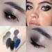 10-Color Smokey Eyeshadow Palette with Gray Silver Glitter & Blue Cool Tones - Long-Lasting & Waterproof Eye Makeup Kit with Advanced Brush - Buy Online on GoSupps.com