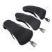 Sword &Shield sports 3pcs/Set Driver # 1 3 5 Fairway Wood Cover Golf Club Headcover Black