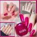 Pink Red Nail Varnish - Shimmer Pearl Nail Polish - Bright Pink Pearlescent Nail Polish Quick Dry - Oil Base Breathable Nail Polish Long Lasting No Chip No Bake For Manicure Home Hot Pink - Buy Online on GoSupps.com