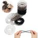 Urbane Corner : Sophisticated Set of 9 Telephone Hair Coils Spiral Hair ties for women in Classic Tones of Ebony Silver and Ivory or (black gray and brown) - Buy Online on GoSupps.com