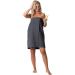 XX-Large Dark Gray Quick Dry Waffle Spa Wrap with Adjustable Closure | Lightweight Bath Robe Direct - Buy Online on GoSupps.com