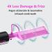 DAN Technology Mini Hot Comb | Dual Voltage Hair Straightener with Fast Heating | Ceramic Electric Straightening Comb for Black Hair | Rose Red - Buy Online on GoSupps.com