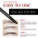 Waterproof Microblade Eyebrow Pen | Long-Lasting Smudge-Proof Brow Pencil | 4 Tip Microblading Makeup Pens in Dark Grey+Black - Buy Online on GoSupps.com