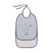 L SSIG Baby Bib Medium Drool Bib with Lace 2 pcs./Medium Bib More Magic blue