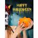 Kalolary Halloween Gel Nail Polish Stickers 20PCS Nail Adhesive Wrap Full Wraps Gel Nail Strips with Nail File and Stick for Halloween Nail Art Decor (UV/LED Lamp Required) - Buy Online on GoSupps.com