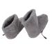 USB Foot Warmer - Plush Warm Shoes for Cold Winter | Soft & Relaxing Relief from Foot Stiffness (Gray) - Buy Online on GoSupps.com
