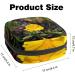 Yellow Flower Lady Napkins Storage Bag | Portable Menstrual Cup Zipper Bag for Teens & Women - Buy Online on GoSupps.com