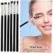 DRESSOOS 6pcs Flat Eyebrow Brush Eye Brush Makeup Eyeshadow Brush Eyeliner Makeup Brush Black Wooden Handle - Buy Online on GoSupps.com