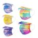 50PC Kids Disposable Face Shield with Designs Fashionable Floral Printed Face Cover 3 Ply Earloop Full Face Protection E One Size
