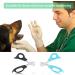 Pill Splitter Scissors Set - Stainless Steel Blade, Ergonomic Handle for Small/Large Pills - Accurate Dosage for Elderly, Kids, Pets - 2 Pieces, Black/Sky Blue - Buy Online on GoSupps.com