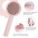 Self-Cleaning Pet Brush for Cats - Effortlessly Remove Loose Hair & Matting Long & Short Hair - Pink - Buy Online on GoSupps.com
