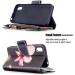 Miago 9 Card Slots Leather Cover for Huawei Y5 2019 - Colorful Zip Flip Wallet Case PU Leather Pocket Protective Cover Pink Flower Design - Buy Online on GoSupps.com